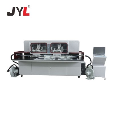 JYL-A5-2 CNC double head high speed computerized industrial punching machine for leather shoes